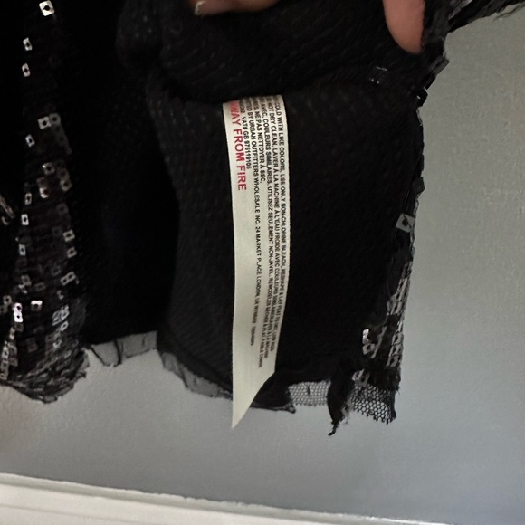 Free people intimately black sequin top XS NWOT - Picture 7 of 7